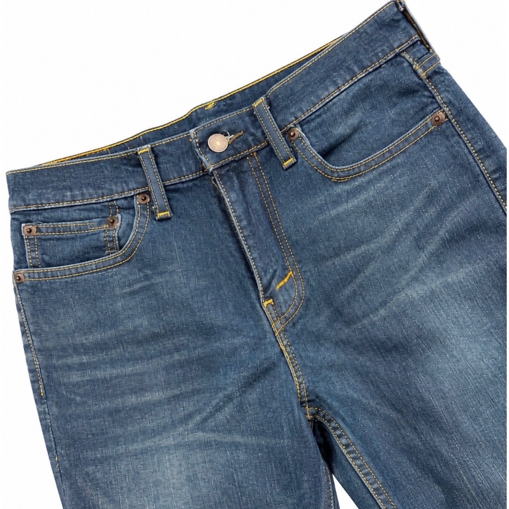 Levi's 502 vintage Regular Taper Jeans Women 29x32 Blue Dark Wash Denim